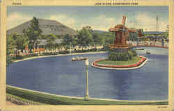 Lake Scene Kennywood Park Pittsburgh, PA Postcard Postcard