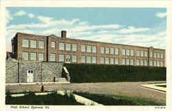 High School Ephrata, PA Postcard Postcard