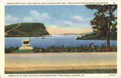 Shikellamy Bluff And Profile Sunbury, PA Postcard Postcard