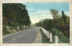 Famous Summit Hill On National Highway Postcard