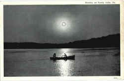 Boating On Sandy Lake Postcard