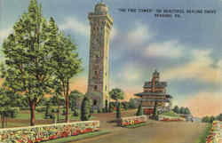 The Fire Tower On Beautiful Skyline Drive Postcard