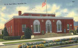 U. S. Post Office Berwick, PA Postcard Postcard