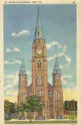 St. Peter's Cathedral Erie, PA Postcard Postcard