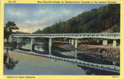 Most Beautiful Bridge In The Bedford Narrows Pennsylvania Turnpike, PA Postcard Postcard