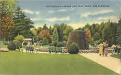 The Fountain, Canobie Lake Park Postcard