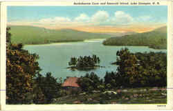 Burkehaven Cove And Emerald Island Lake Sunapee, NH Postcard Postcard