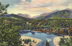 Franconia Notch And The Pemigewasset River White Mountains, NH Postcard Postcard