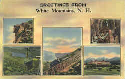 Greetings From White Mountains New Hampshire Postcard Postcard