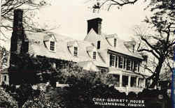 Coke Garrett House Williamsburg, VA Postcard Postcard