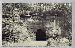 Entrance Of Rock Tunnel In Scenic Black Hand Gorge Newark, OH Postcard Postcard