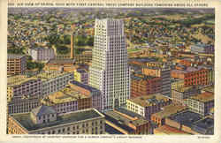 Air View Of Akron Ohio Postcard Postcard