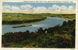 Looking South On Ohio River Gallipolis, OH Postcard Postcard