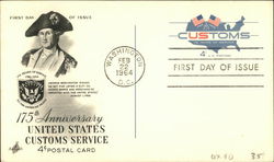 United States Customs Service - 175th Anniversary Postcard