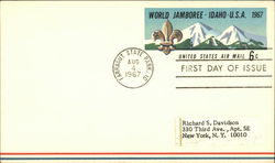 World Jamboree - Idaho - Boy Scouts 1967 First Day Issue Cards Postcard Postcard