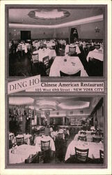 Ding-Ho Chinese-American Restaurant New York, NY Postcard Postcard