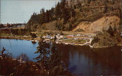 Coyote Rock Trailer Park and Boat Landing Postcard