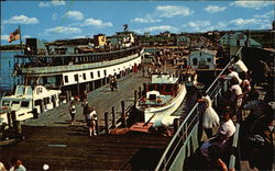 Old Harbor Landing Block Island, RI Postcard Postcard