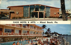 Oasis Motel and Apartments Miami Beach, FL Postcard Postcard