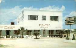 Tic-Toc Cocktail Bar, Restaurant, Pit Bar-B-Cue and Package Store Daytona Beach, FL Postcard Postcard