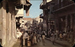 Salsipuedes Street Panama City, Panama Postcard Postcard