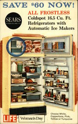 Sears Coldspot Refrigerators Postcard