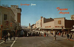 Looking West on Congress Street Tucson, AZ Postcard Postcard