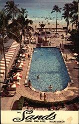 The Sands Motel and Apartments Miami Beach, FL Postcard Postcard