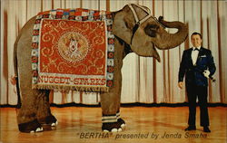 "Bertha" presented by Jenda Smaha at John Ascuaga's Nugget Postcard