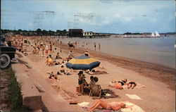 Wollaston Beach and Squantum Yacht Club Postcard