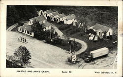 Harold and Ann's Cabins West Lebanon, NY Postcard Postcard