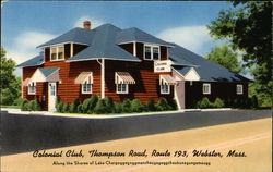 Colonial Club Webster, MA Postcard Postcard Postcard