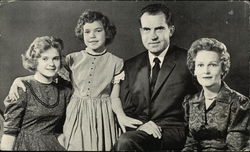 Richard Nixon and Family Presidents Postcard Postcard Postcard