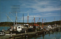 Fishing Boats at Wellfleet Harbor Postcard