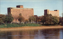 Harrisburg Hospital on the Susquehanna River Pennsylvania Postcard Postcard Postcard