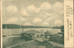 Boat Landing at Lake Quinsigamond Postcard