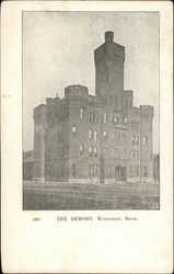 The Armory Worcester, MA Postcard Postcard Postcard