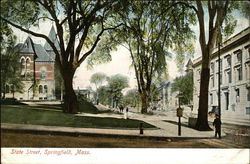 State Street Springfield, MA Postcard Postcard Postcard