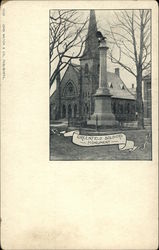 Greenfield Soldiers Monument Massachusetts Postcard Postcard Postcard