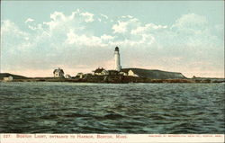 Boston Light, Entrance to Harbor Postcard