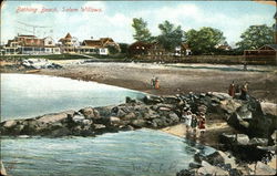 Bathing Beach, Salem Willows Postcard