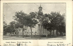 Court House West Chester, PA Postcard Postcard Postcard