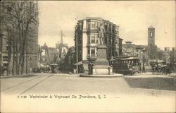 Westminster & Weybosset Streets Postcard