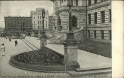 City Hall Plaza Postcard