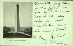 Bunker Hill Monument - National Educational Association 1903 Charlestown, MA Postcard Postcard Postcard