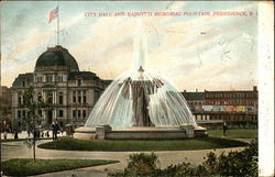 City Hall and Bajnotti Fountain Postcard