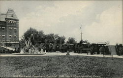 Old Fort and Fountain, Central Hill Park Postcard