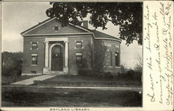 Wayland Library Postcard