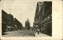 Junction 9th, Delaware and Main Streets Kansas City, MO Postcard Postcard Postcard