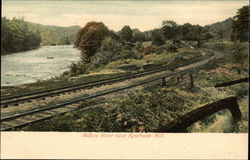 Millers River near Kenebunk Mill Postcard